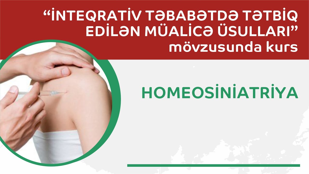 Mühazirə 7. Homeosiniatriya