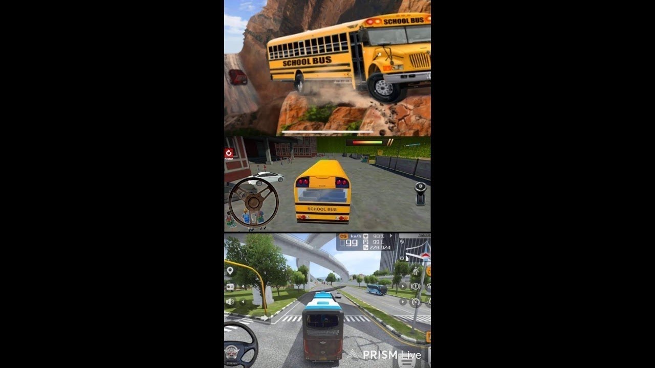 🔴live stream|| school bus uphill