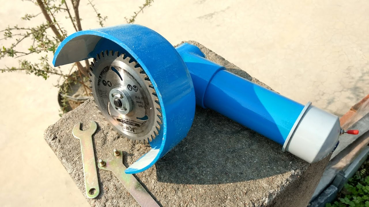 DIY - how to make angle grinder at home using dc motor very easy..... Mr creative dude