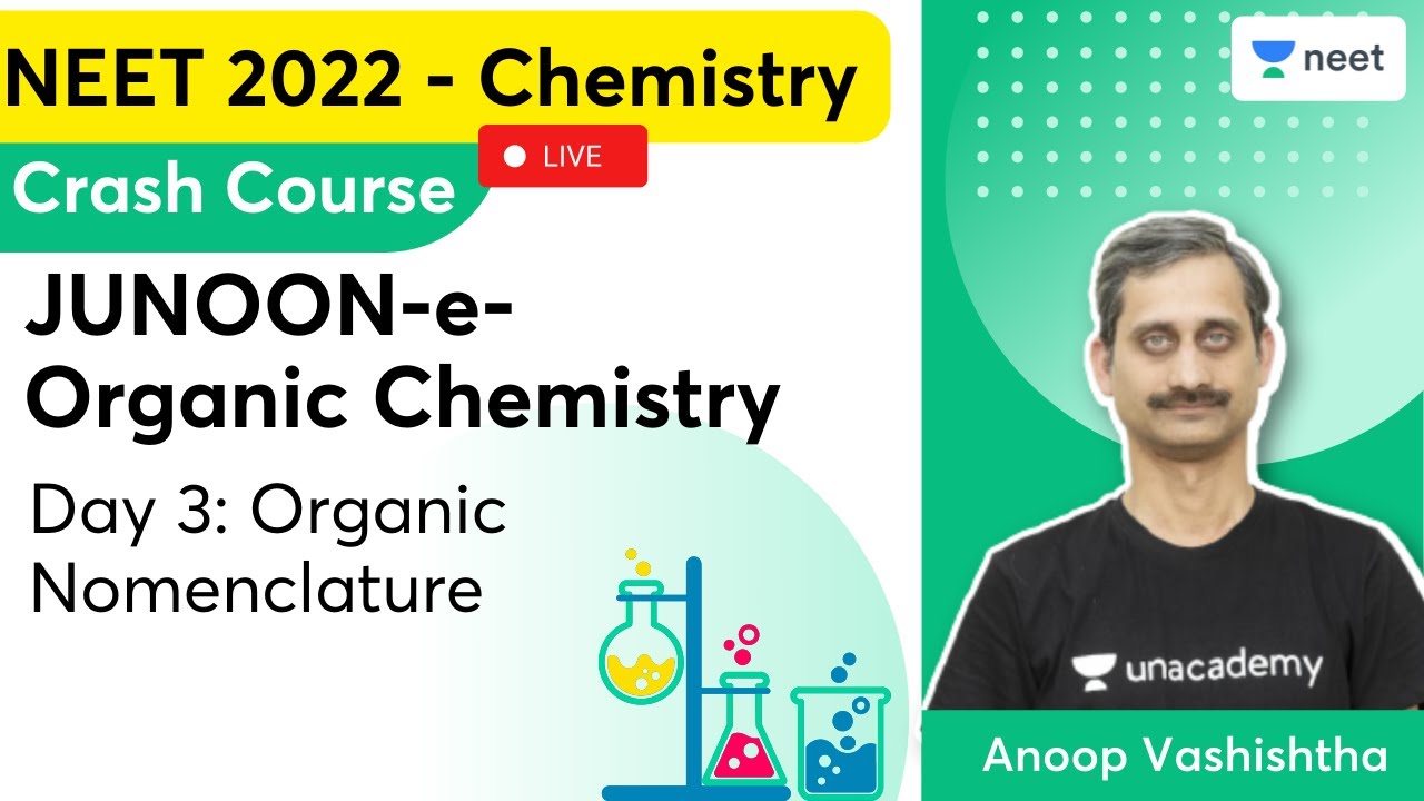 JUNOON-e-Organic Chemistry | Day 3: Organic Nomenclature | NEET 2022 | Anoop Vashishtha