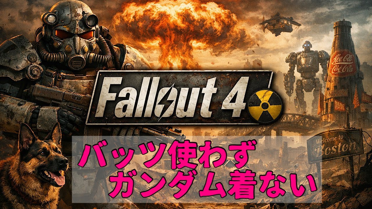 完全初見のババアバッツは使わない!【fallout4】【無知識、不器用、初めてなのでそれが大丈夫な方のみご視聴ください】