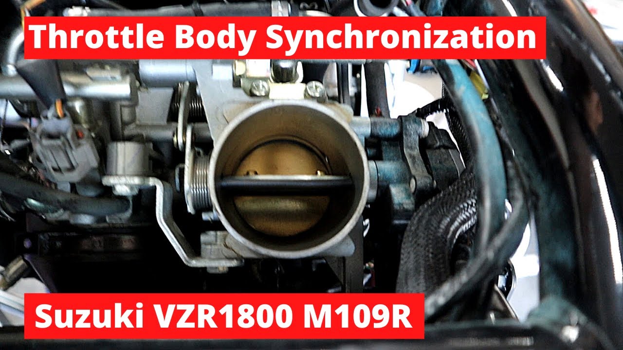 Suzuki VZR1800 M109R Throttle Body Synchronization Maintenance or Service Procedure