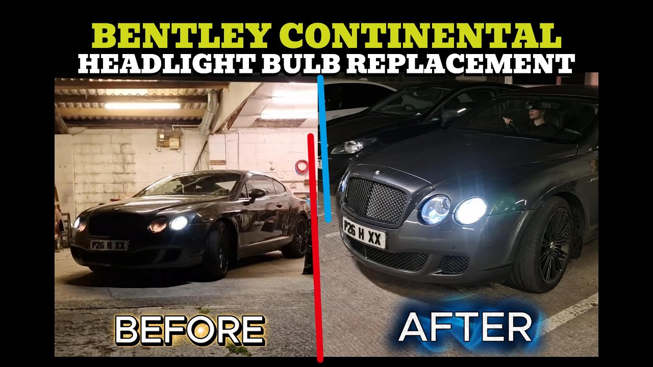 The HARDEST Headlight Bulb Change Ever! Bentley Continental GT