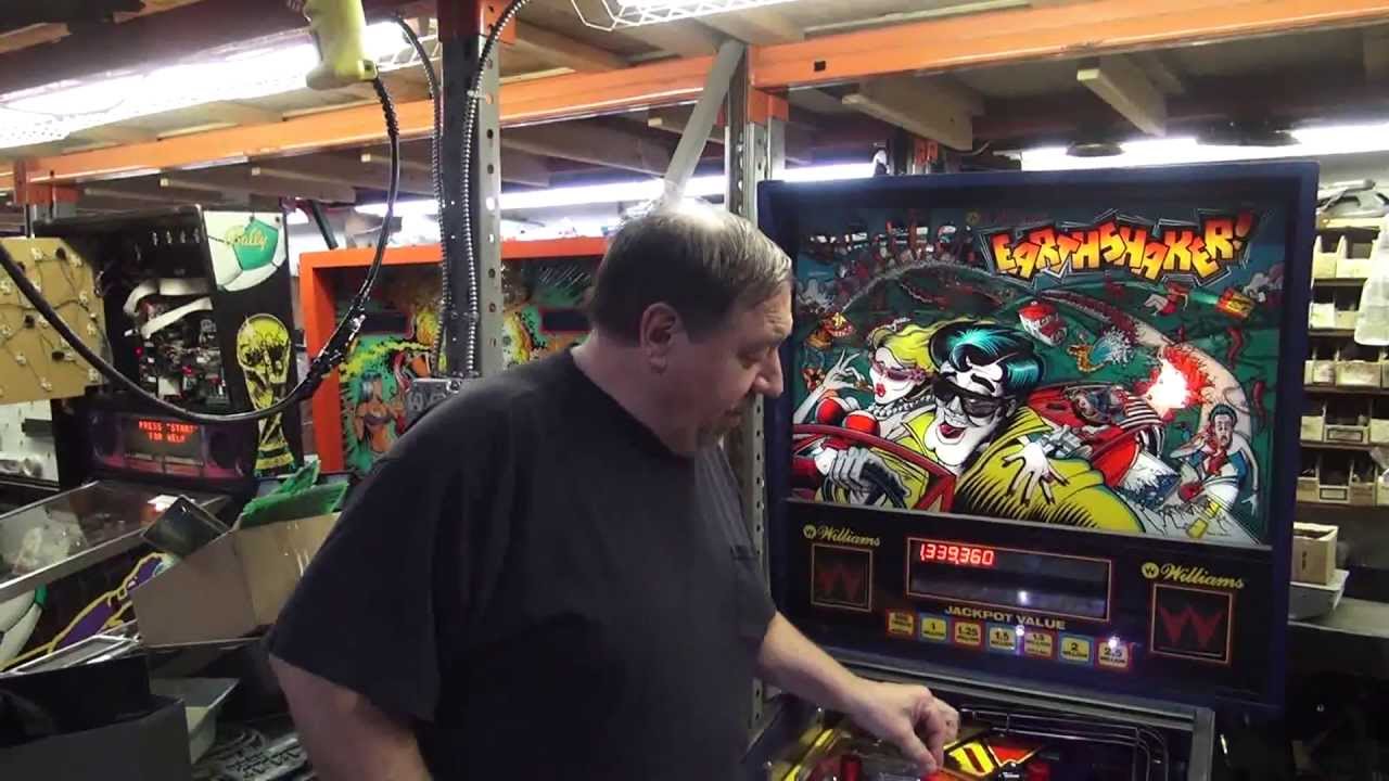 #287 Williams EARTHSHAKER Pinball Machine - first machine with SHAKER Motor! TNT Amusements