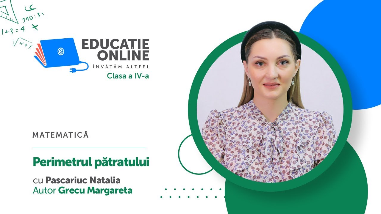 Matematică, Clasa a IV-a, Perimetrul pătratului
