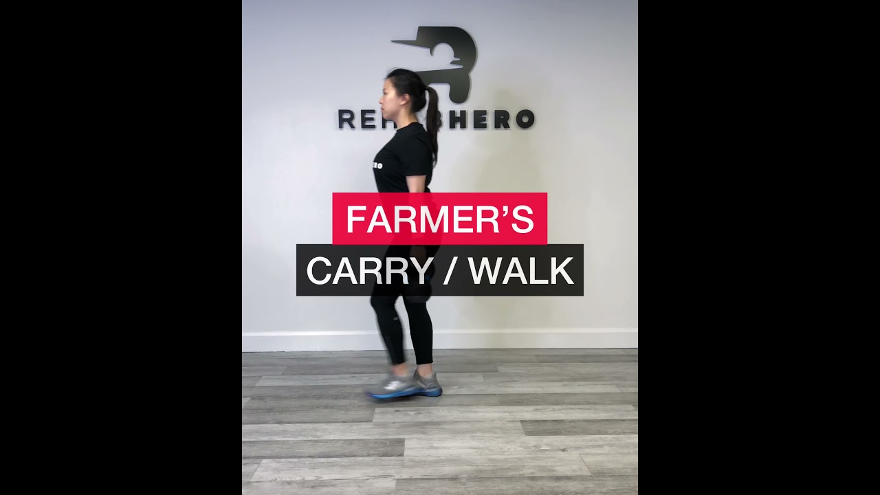 Core and shoulder stability exercise Farmers Carry / Farmer&rsquo;s Walk