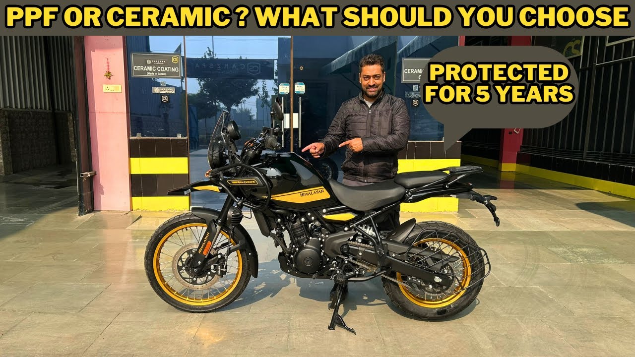 Our all new Himalayan 450 is protected for 5 years now | PPF or Ceramic ? What will you choose ?
