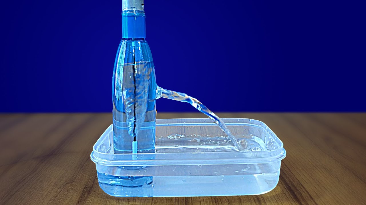 Handmade Water Pump with recyclable materials