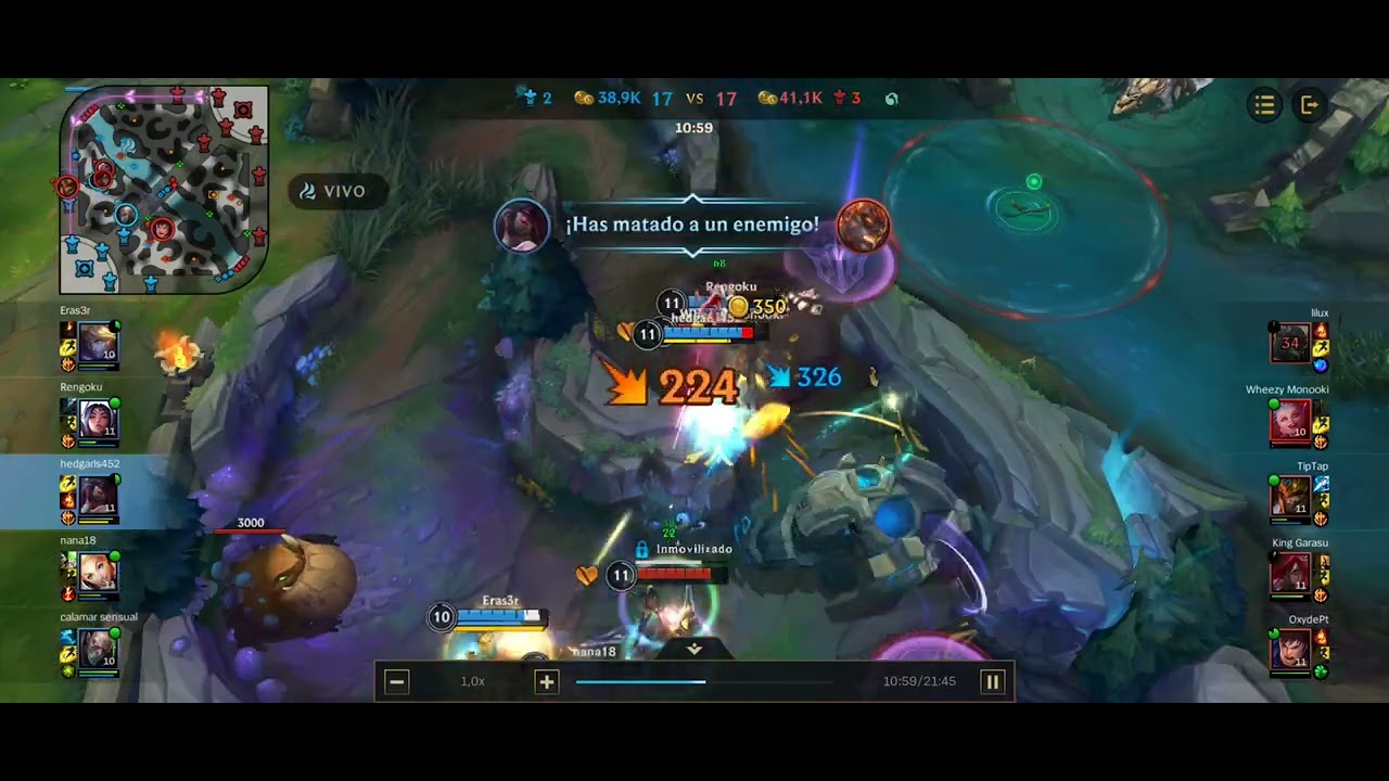 wild rift dúo con Sam el Calamar (akali feat singed)