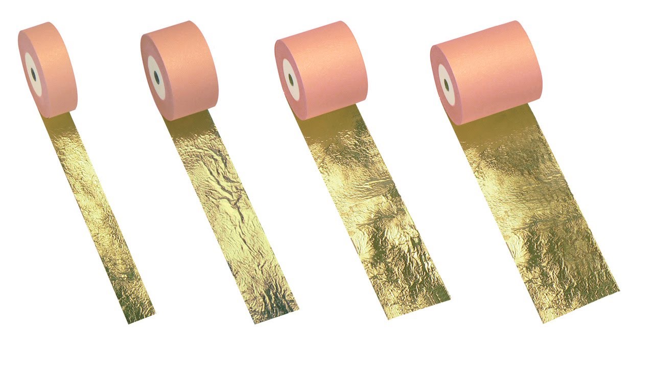Gilding course:  8 - Imitation gold leaf in rolls