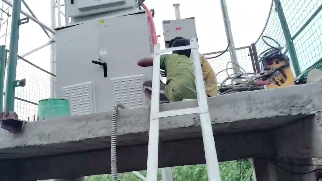 Earthing and Electrical work is in progress! #industowers #vlog #trending #video #tower