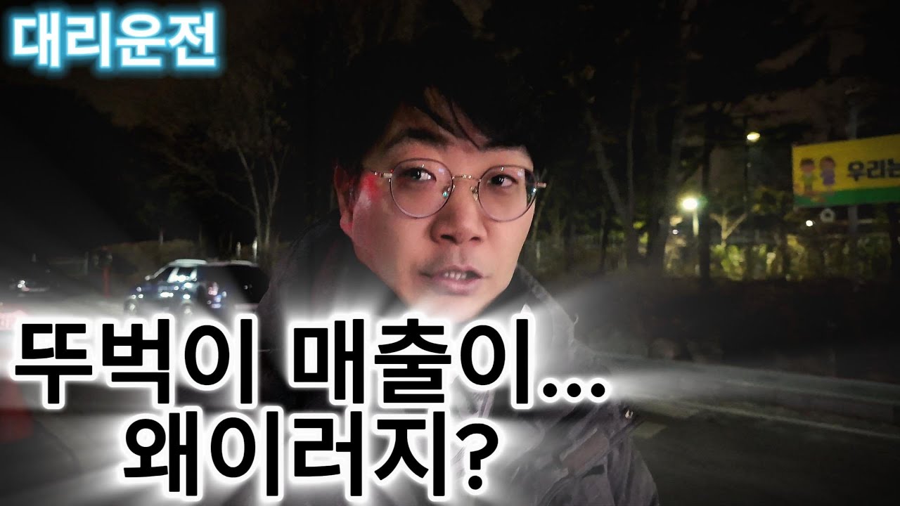 대리운전 뚜벅이 매출이 신기하네