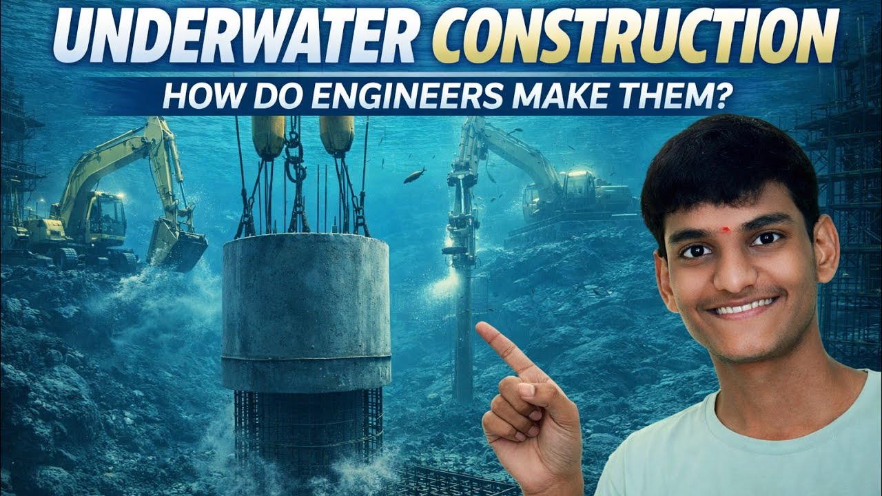 🤔Underwater construction How do engineer Make them?