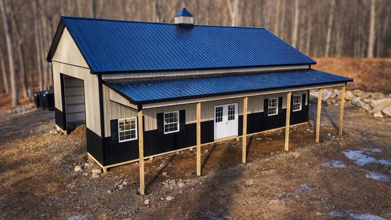 Building Our New Pole Barn From Start to Finish