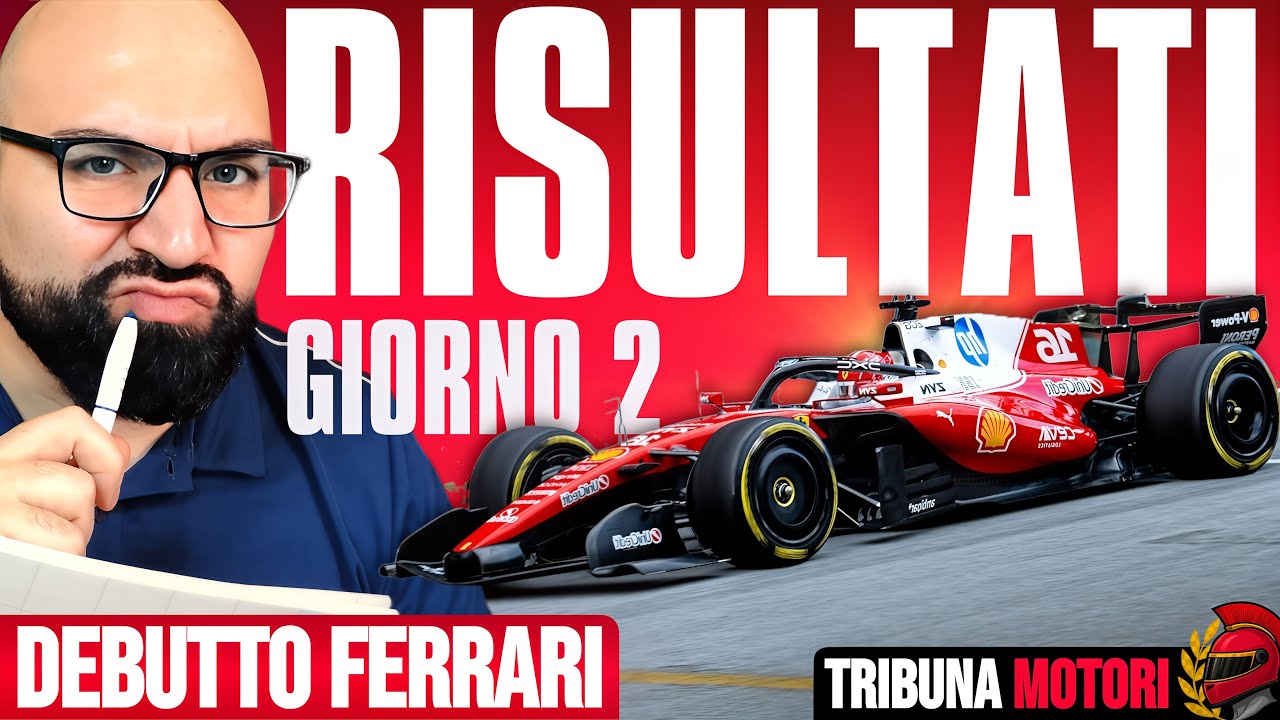 🔥FINE TEST BARCELLONA GIORNO 2: OGGI FERRARI E RED BULL (una a muro una nella ghiaia😰)
