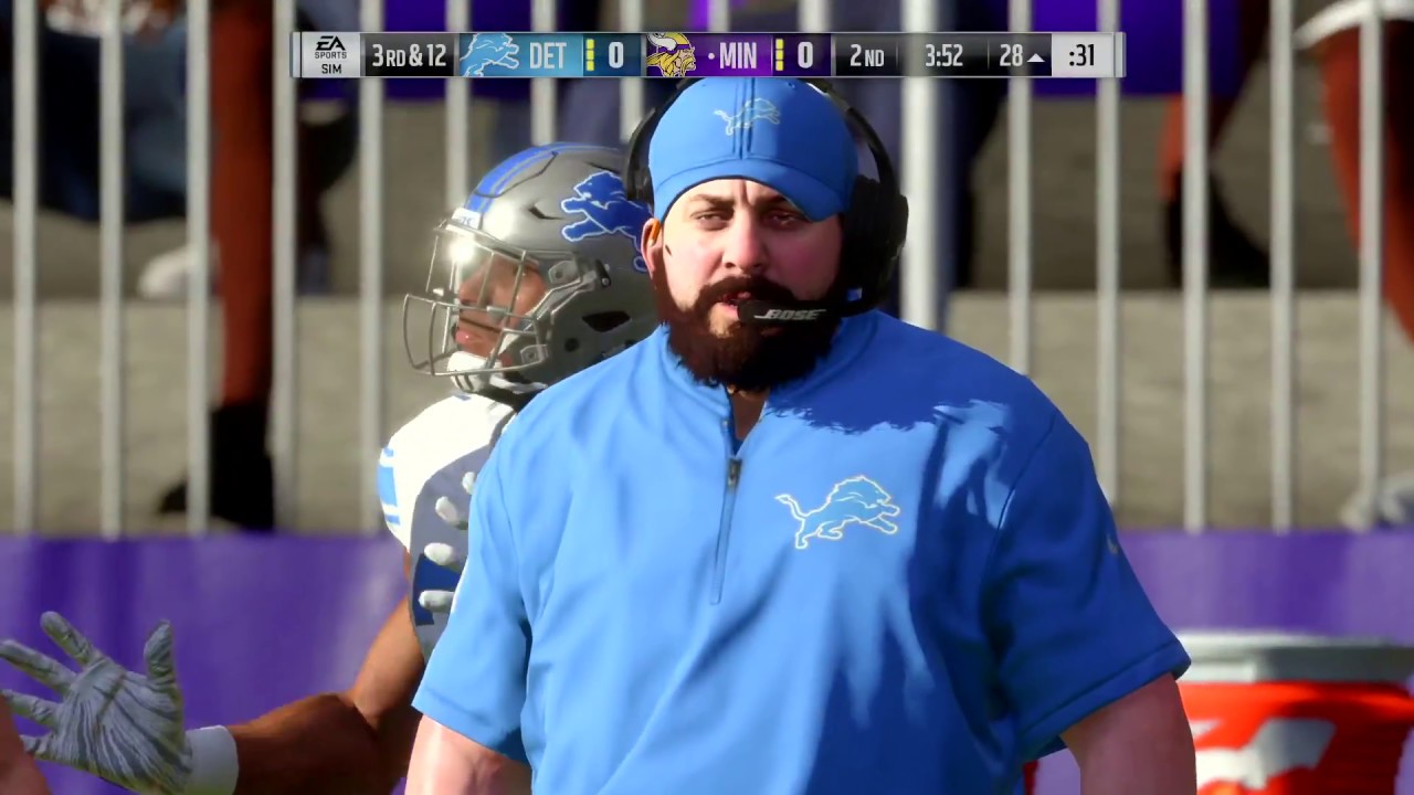 Madden 19 All Madden Gameplay | Lions at Vikings | PS4 Full Game