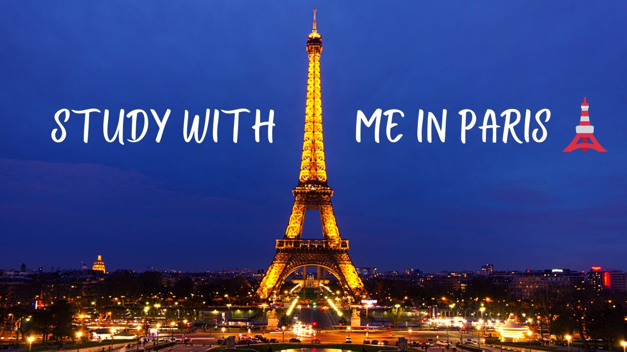 📚2-HOUR STUDY WITH ME IN PARIS [🎹Disney Piano ➕ Rain Sound 🌧] Pomodoro Timer⌚