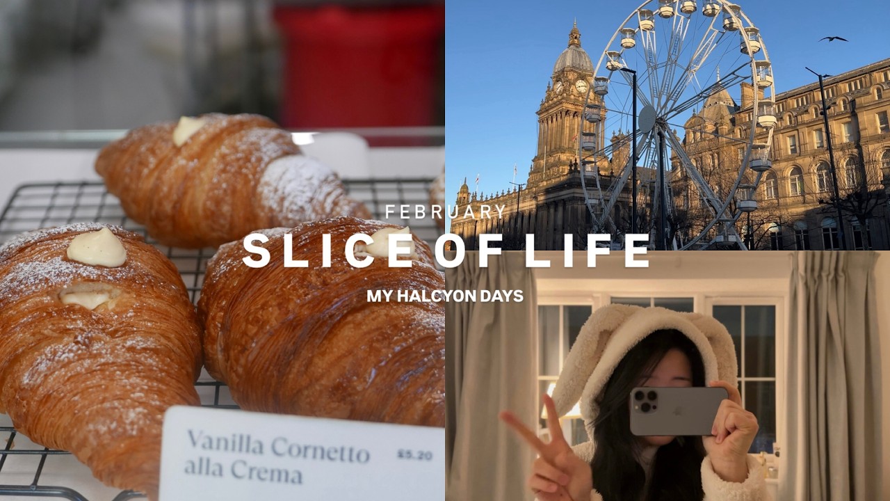 SLICE OF LIFE | 🌙 wake up at 5, Leeds cafe🥯, early spring🌱, cooking🍲 -[FEB vol.2]