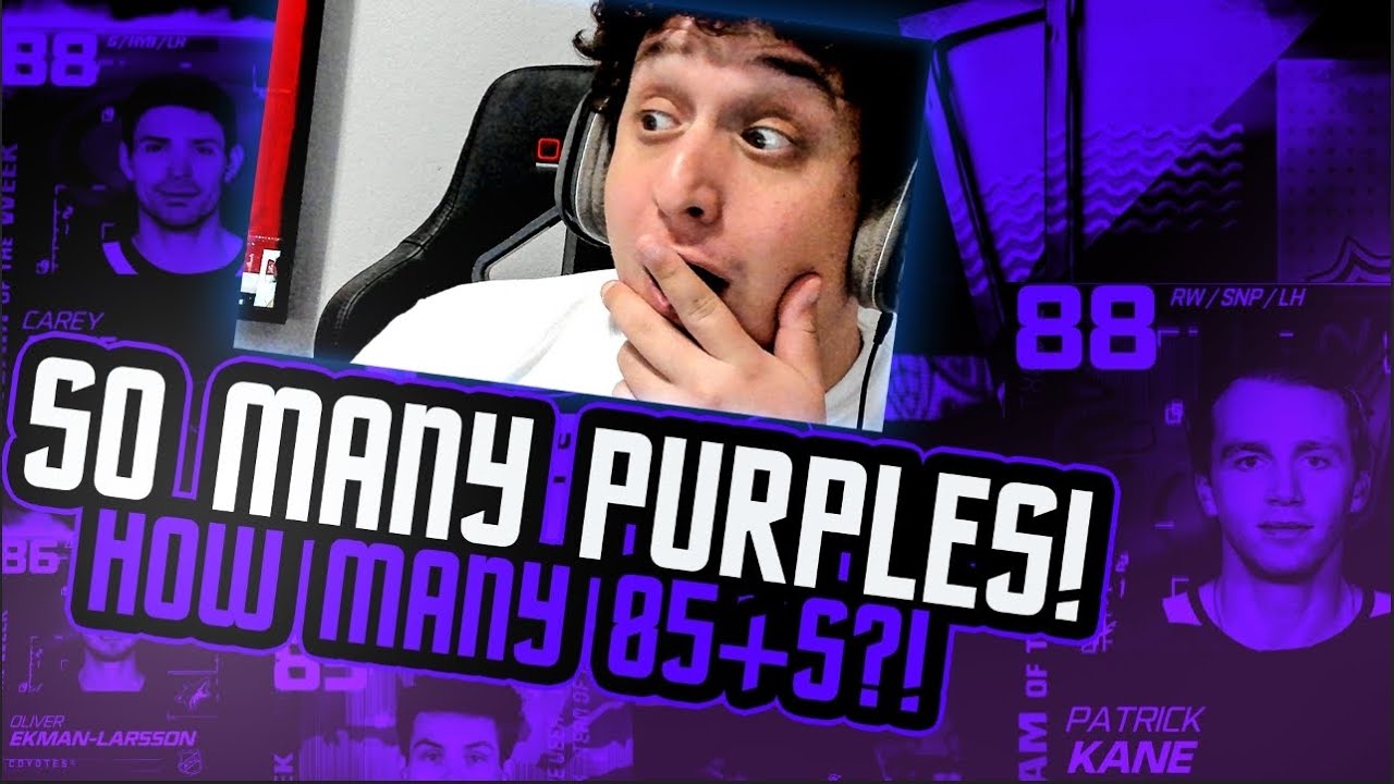 HOW MANY 85+S IN ONE PACK?! *NHL 21 HUT PACK OPENING!*
