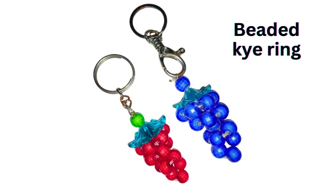 পুতি দিয়ে চাবির রিং তৈরি / How to make beaded key ring