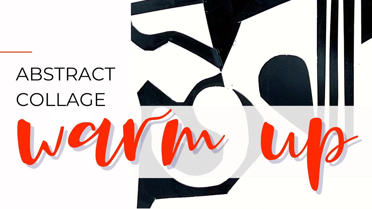 Quick & Easy Warm Up - Paint Chip Collage #arttutorial #abstractart #collageart
