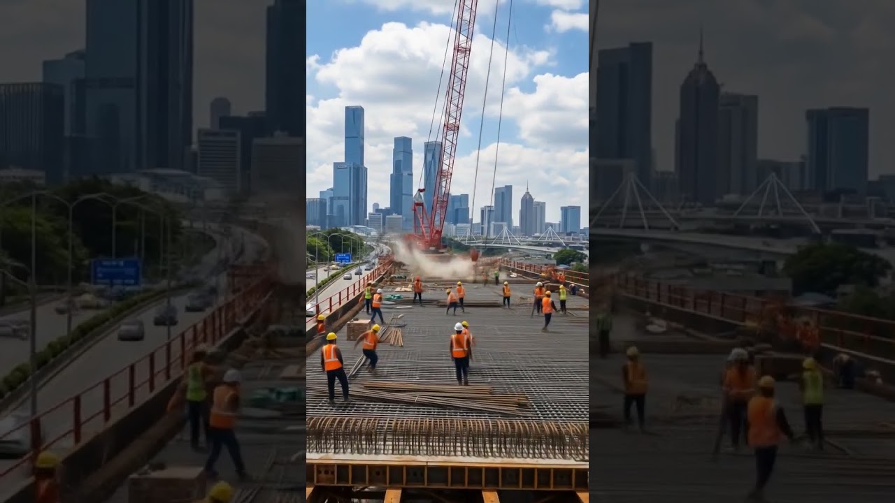 Construction Catastrophe: Massive Crane Falls on Workers | Safety Simulation