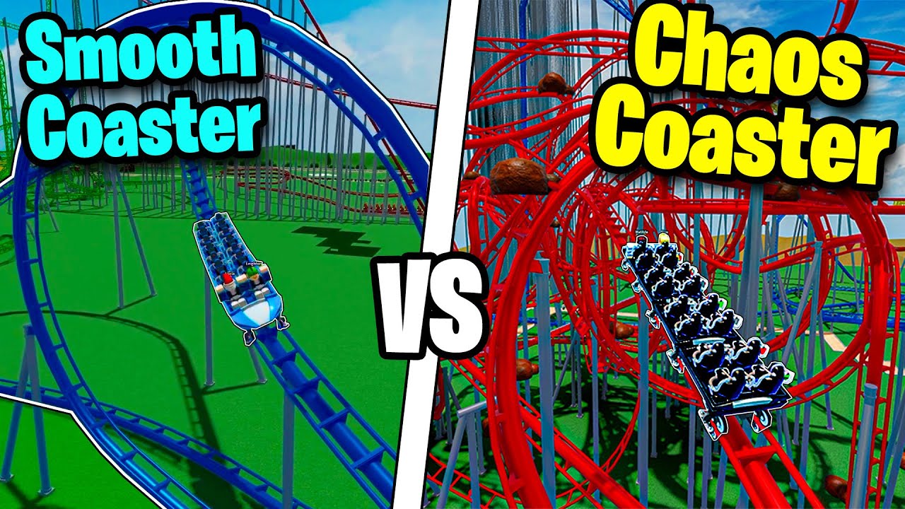 Соревнование по строительству Smooth Coaster против Chaos Coaster! (Theme Park Tycoon 2)