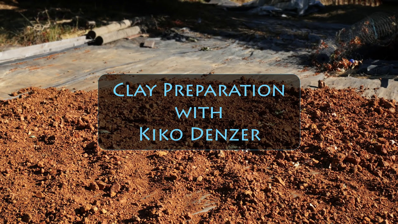 How to prepare clay soil for cob (ovens), earthen plaster, and other natural building projects