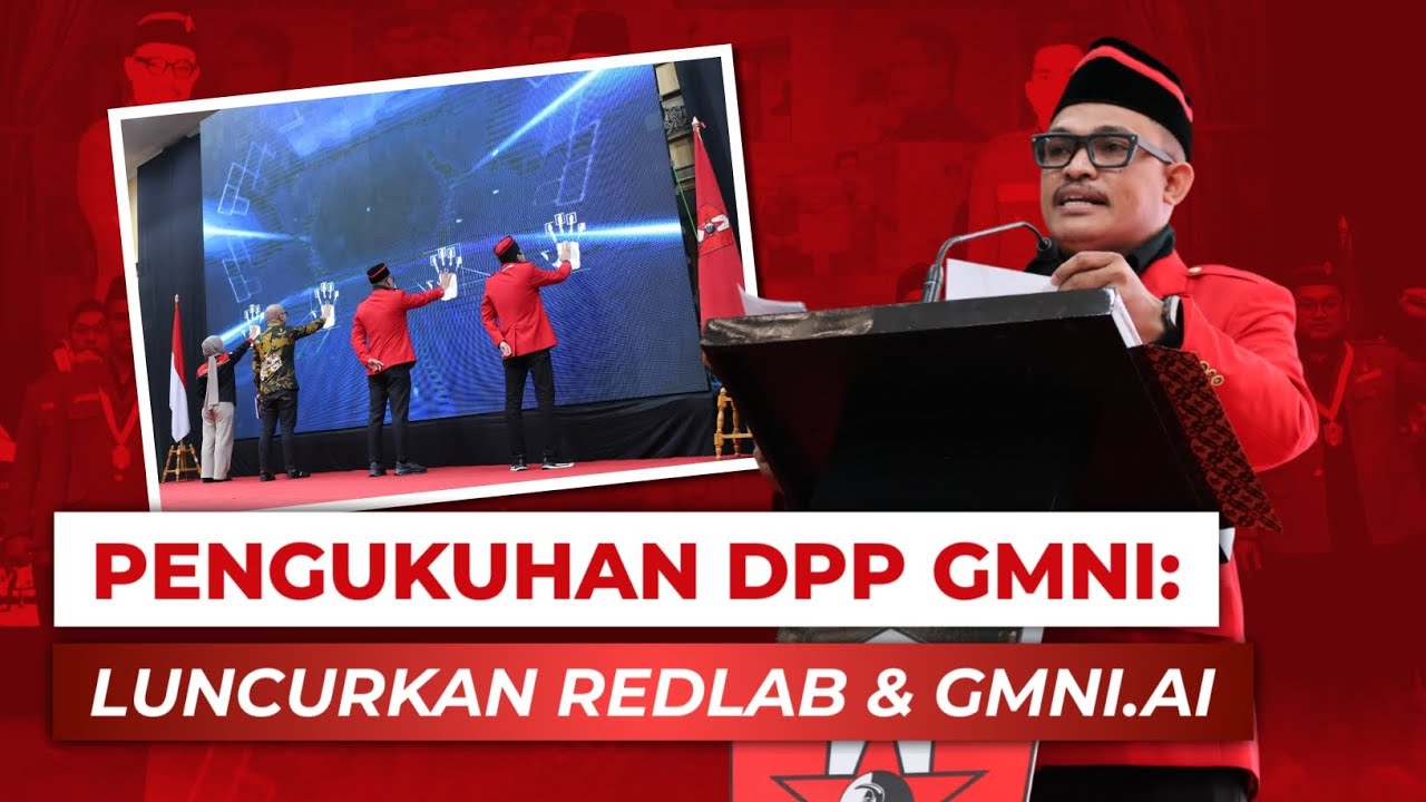 PENGUKUHAN DPP GMNI: Luncurkan Program Pengkaderan, Redlab & GMNI.AI