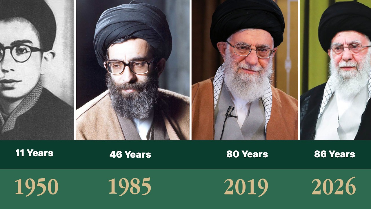 Ali Khamenei Evolution (1950–2026) | From Cleric to Supreme Leader of Iran 🇮🇷