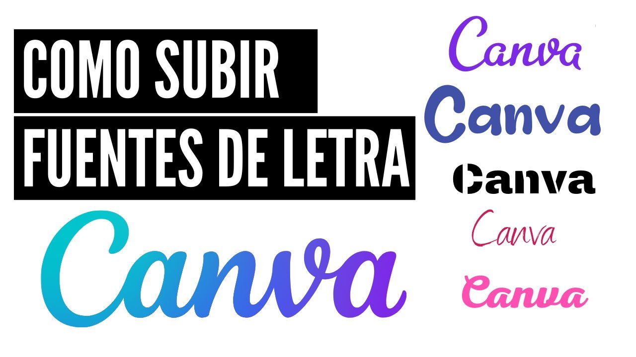 Como Subir una TIPOGRAFÍA en CANVA ▶️ Como usar tu propia fuente de letra