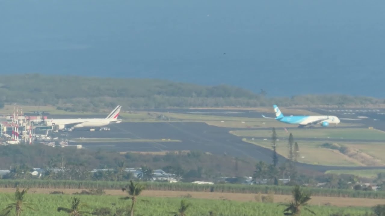 Décollage de la Réunion, Airbus A350-1000 ,FrenchBee