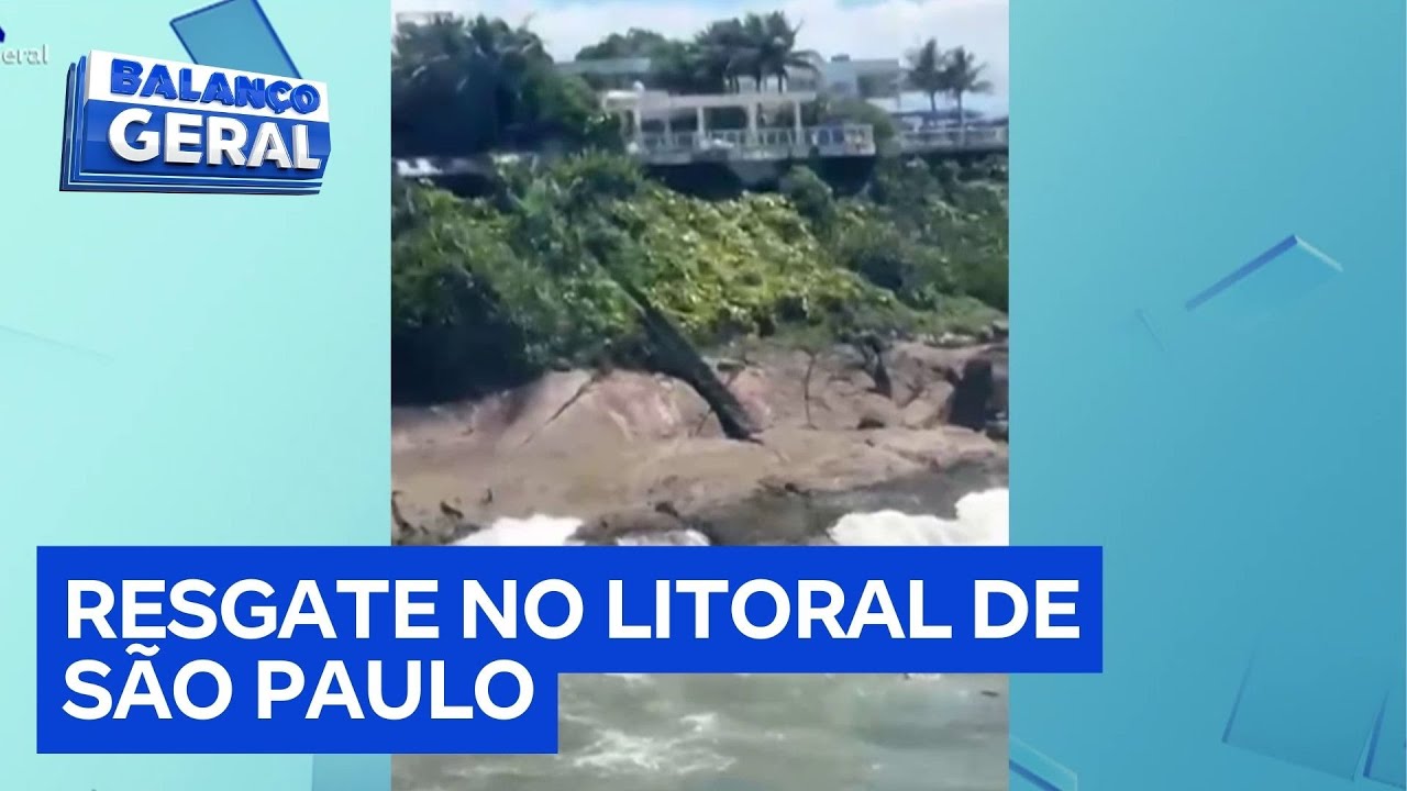 Bombeiros salvam adolescente que se afogou no litoral paulista