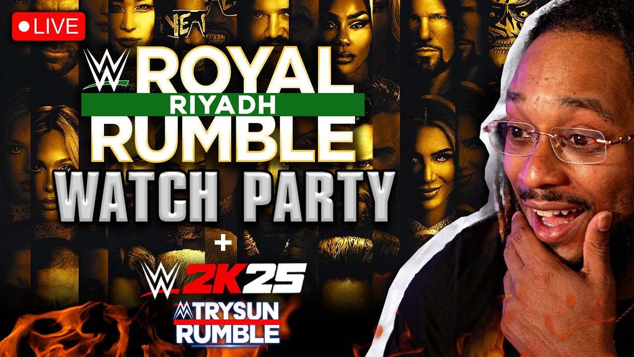 WWE ROYAL RUMBLE LIVE Watch Party (& WWE 2K25 Sim Livestream)