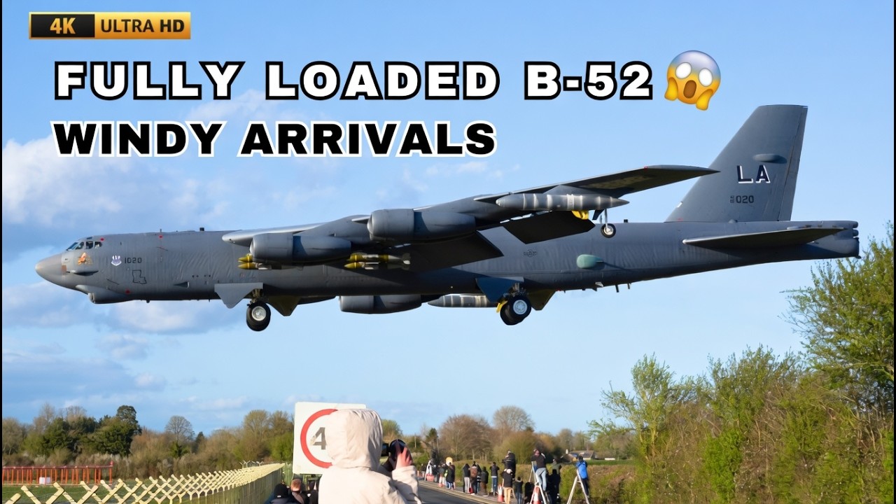 2 New B-52s Just Arrived at RAF Fairford 😳 (Now 8 Total!) | B747 & C-130 Heavy Action [4K]