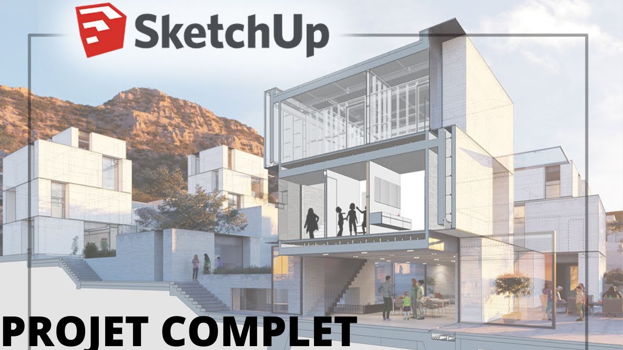 COMMENT REALISER  UNE MAISON SUR  ( SKETCHUP 2021) de A a Z