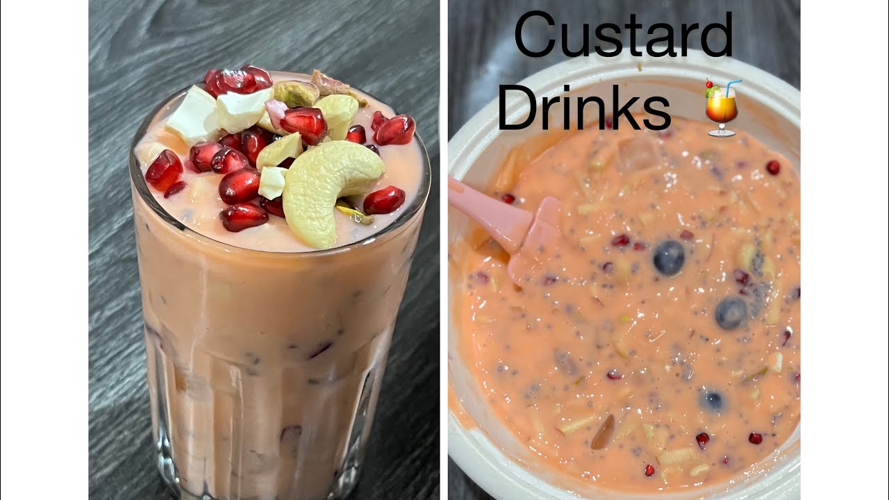 Ifthar drink 🍹 custard drink with fruits#iftarrecipe #drinks #eidspecial #custardrecipe #dubailife