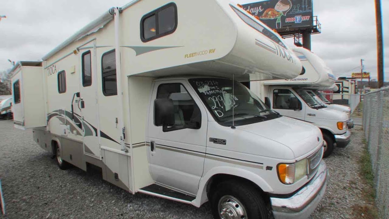 SOLD! 2003 Fleetwood Tioga SL 28R Class C , 46K Miles, 2 Slides, Basement Storage, $29,900