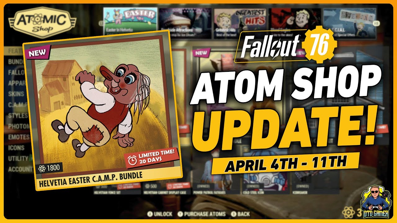Fallout 76 Atomic Shop Update | April 4th - 11th