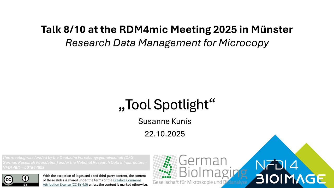 Talk 8/10 RDM4mic 2025: Tool Spotlight – S. Kunis