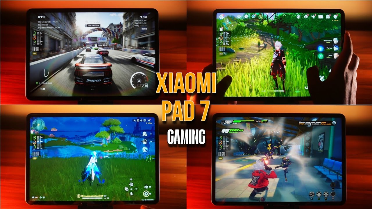 Обзор игрового планшета Xiaomi Pad 7 — Wuthering Waves | Genshin Impact | ZZZ | Grid Legends | SD...