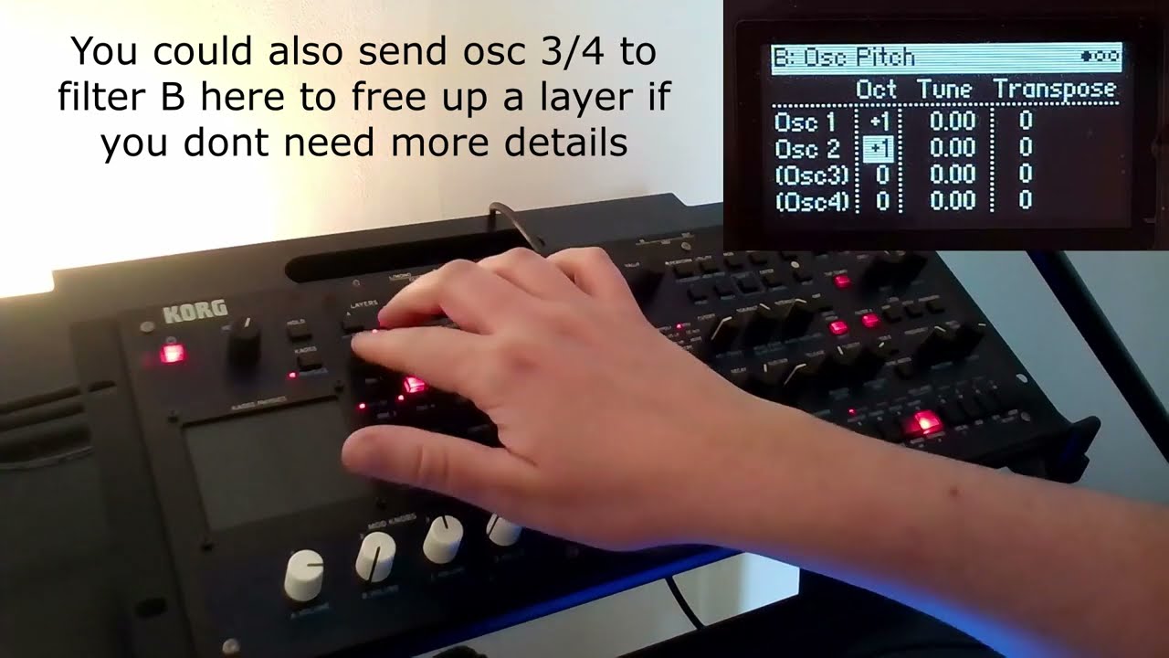 Korg multi/poly - Creating a bass from init (for beginners)