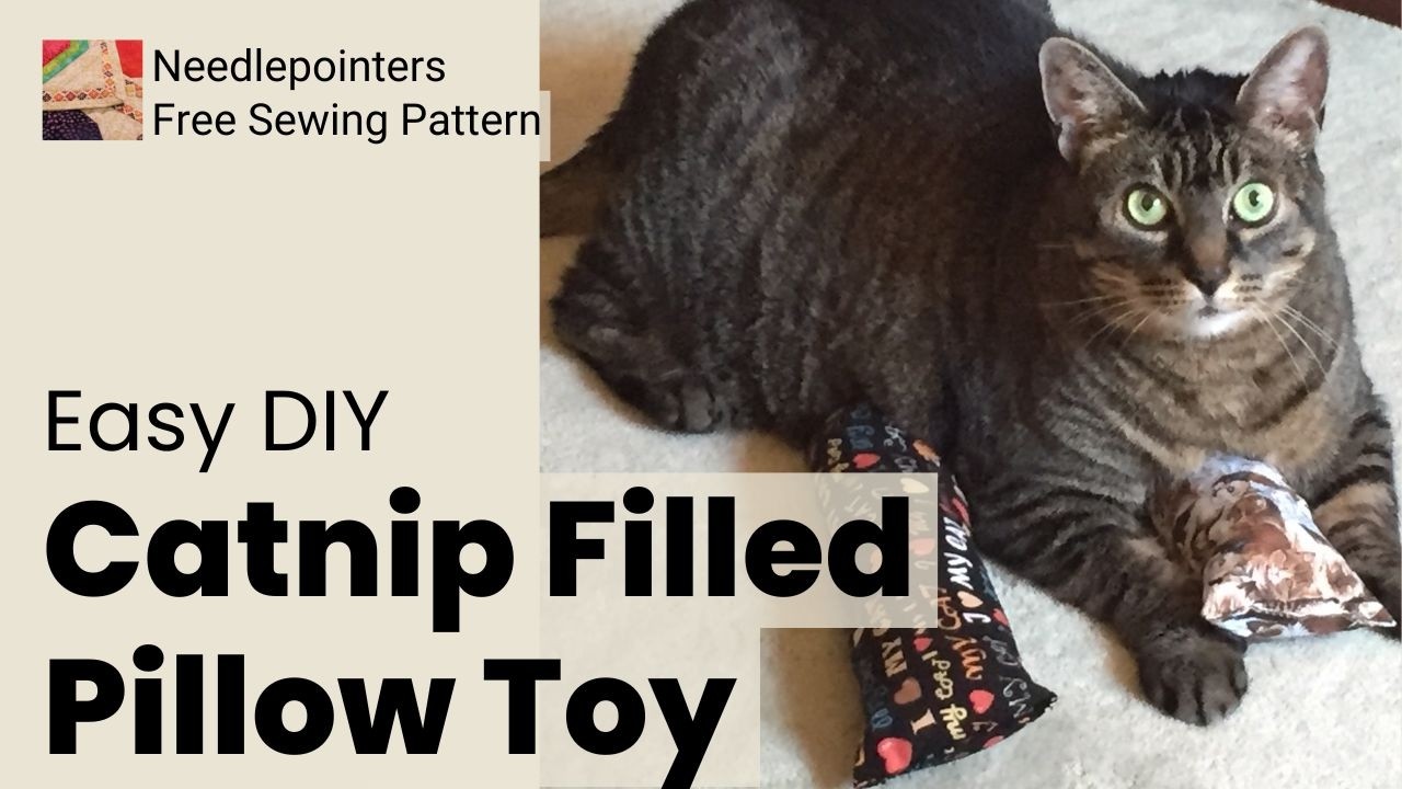 DIY Catnip Cat Toy - A Super Easy Cat Pillow Kicker