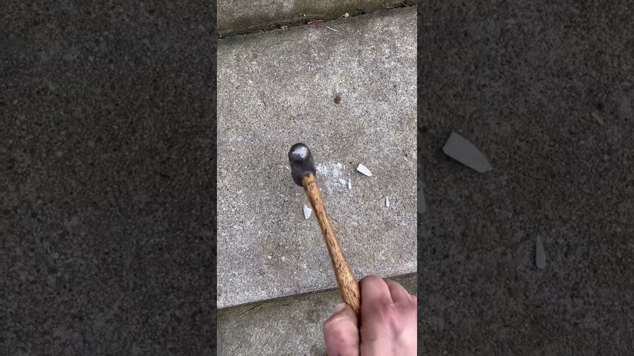 Does a fragment of spark plug actually break car window glass?  Let&rsquo;s find out