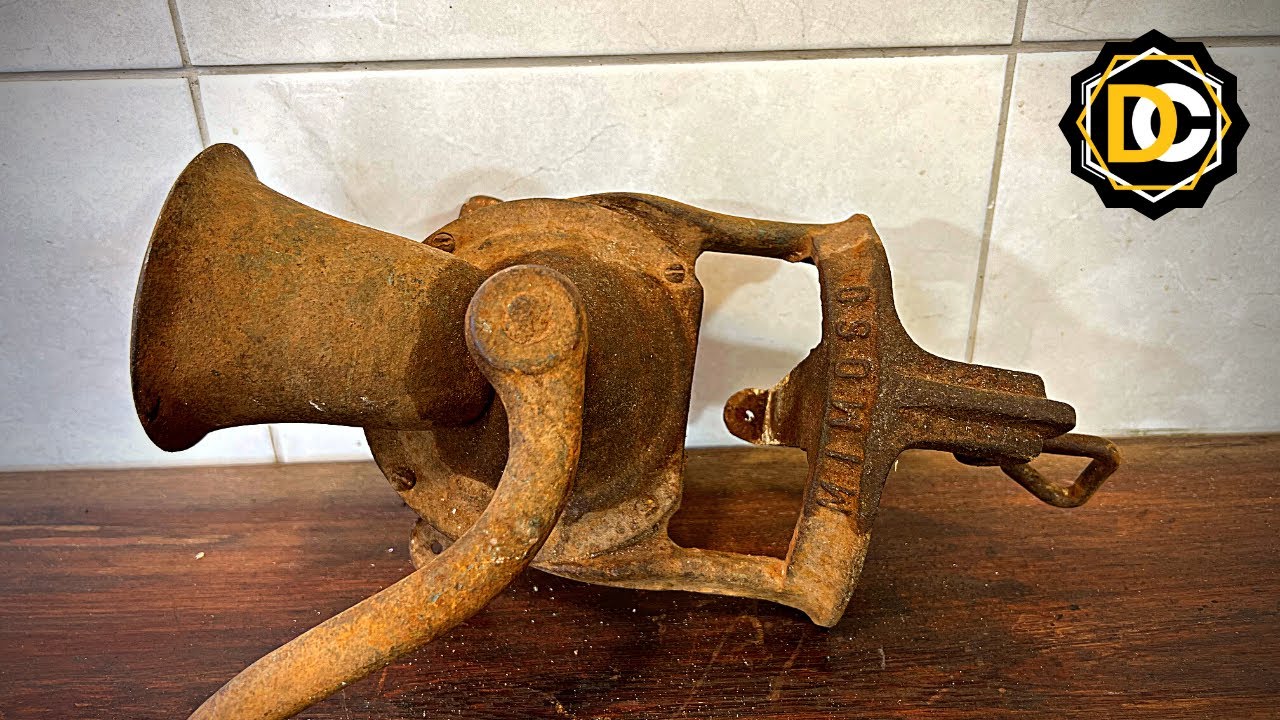 Старая ржавая кофемолка - Реставрация - WorkshopDC