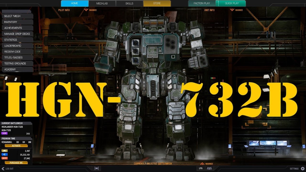 MWO - Highlander-732B Typical Loss River City