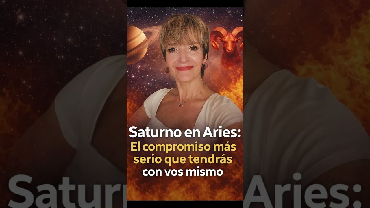 Saturno en Aries - El compromiso mas serio que tendras con vos mismo.