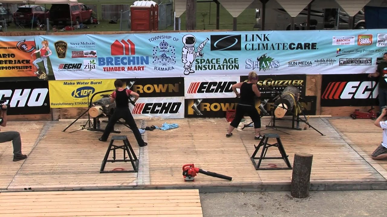 Чемпионат Онтарио по лесорубству 2013 года, Бречин, Онтарио. Часть 1.