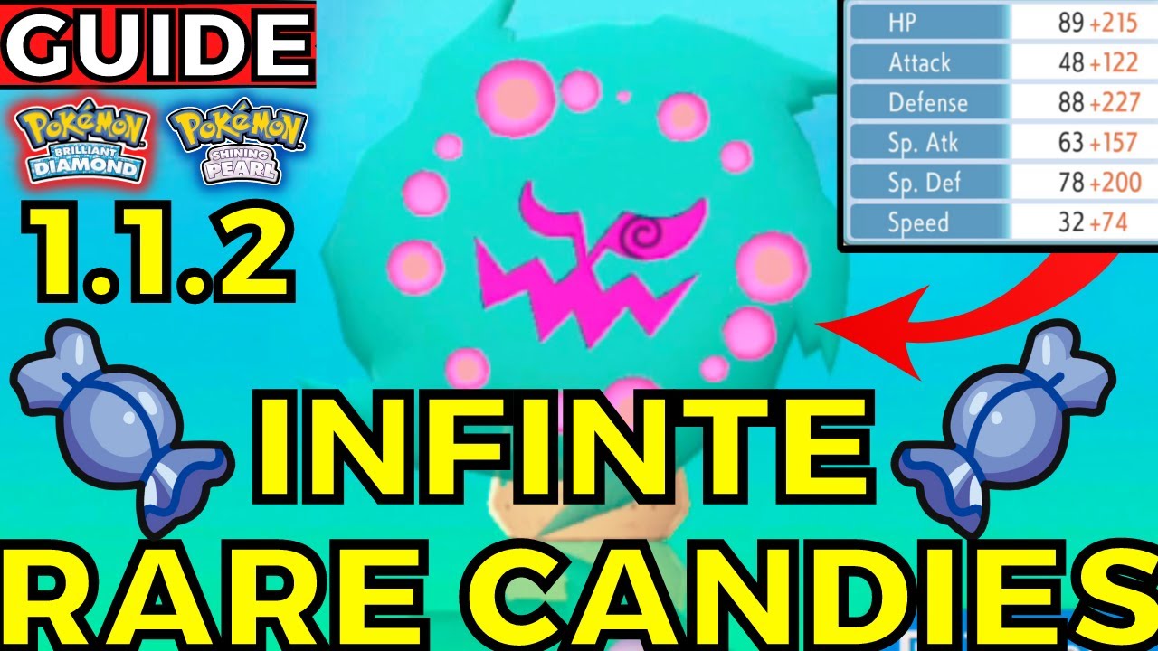 Infinite Rare Candy Glitch 1.1.2 Pokemon Brilliant Diamond Shining Pearl Guide