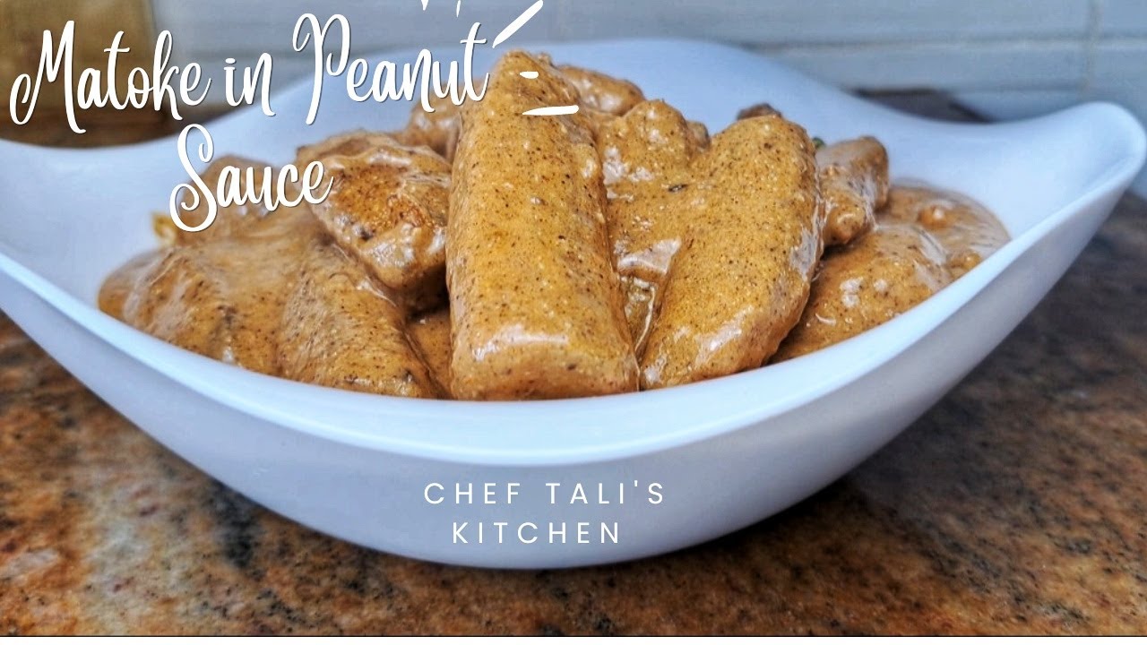 How to make the famous Ugandan MATOKE IN PEANUT SAUCE